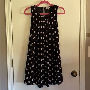 Polka dot swing dress